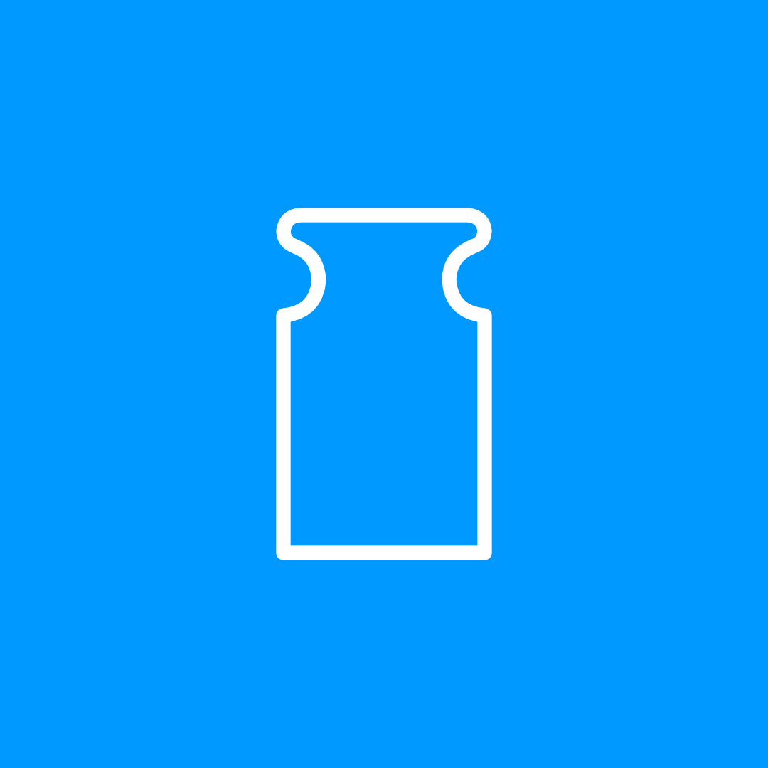 Diverse gekalibreerde gewichten uit het MASSLAB verkoopassortiment